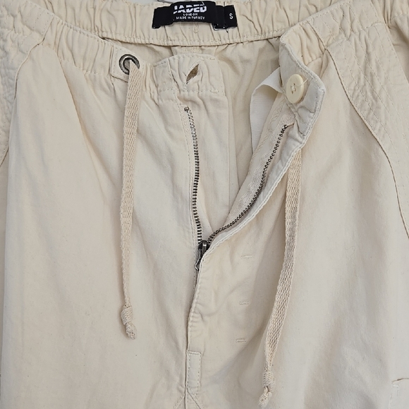 Jaded London Ecru Parachute Cargo Pants Size S - Picture 6 of 16